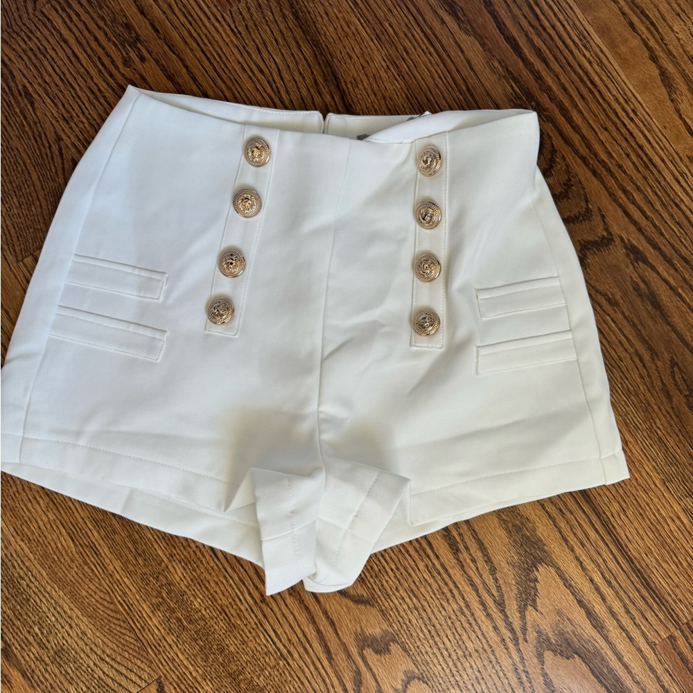 White sailor shorts
